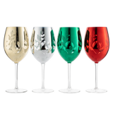 Multicolor 4-Piece Tree Stemless Wine & Water Glasses (Stemmed)