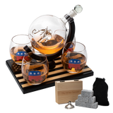 Republican Party Wine & Whiskey Decanter Set