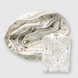 Bamboo Duvet Cover - Champagne Damask - Final Sale/No Returns