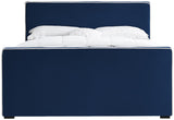 Dillard Velvet Upholstered Bed – Contemporary Elegance with Dark Espresso Legs for Stylish Bedrooms