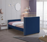 Dillard Velvet Upholstered Bed – Contemporary Elegance with Dark Espresso Legs for Stylish Bedrooms