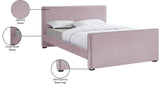 Dillard Velvet Upholstered Bed – Contemporary Elegance with Dark Espresso Legs for Stylish Bedrooms