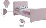 Dillard Velvet Upholstered Bed – Contemporary Elegance with Dark Espresso Legs for Stylish Bedrooms