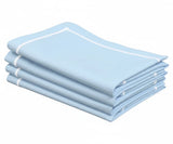 Dinner Napkins Cloth - Line Embroidered Napkins