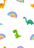 Dinosaur & Rainbow Printed Canopy