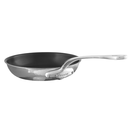 Mauviel M'ELITE Hammered 5-Ply Nonstick Frying Pan With Cast Stainless Steel Handle