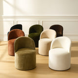 Doris Rolling Upholstered Dining Chair With Castors (Set of 2)