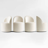 Doris Rolling Upholstered Dining Chair With Castors (Set of 2)