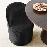 Doris Rolling Upholstered Dining Chair With Castors (Set of 4)