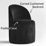 Doris Rolling Upholstered Dining Chair With Castors (Set of 4)