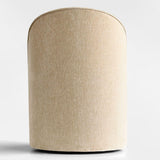 Doris Rolling Upholstered Dining Chair With Castors (Set of 2)