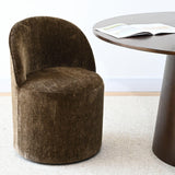 Doris Rolling Upholstered Dining Chair With Castors (Set of 4)