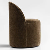 Doris Rolling Upholstered Dining Chair With Castors (1-Piece)