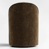 Doris Rolling Upholstered Dining Chair With Castors (1-Piece)