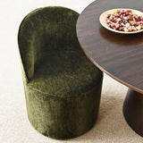 Doris Rolling Upholstered Dining Chair With Castors (Set of 4)
