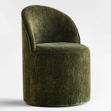 Doris Rolling Upholstered Dining Chair With Castors (Set of 2)