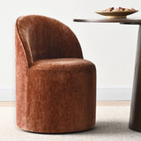Doris Rolling Upholstered Dining Chair With Castors (Set of 2)