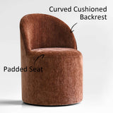 Doris Rolling Upholstered Dining Chair With Castors (Set of 2)