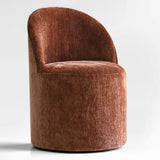 Doris Rolling Upholstered Dining Chair With Castors (1-Piece)