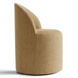 Doris Rolling Upholstered Dining Chair With Castors (Set of 4)