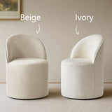 Doris Rolling Upholstered Dining Chair With Castors (Set of 6)