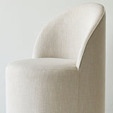 Doris Rolling Upholstered Dining Chair With Castors (Set of 2)