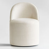 Doris Rolling Upholstered Dining Chair With Castors (Set of 4)