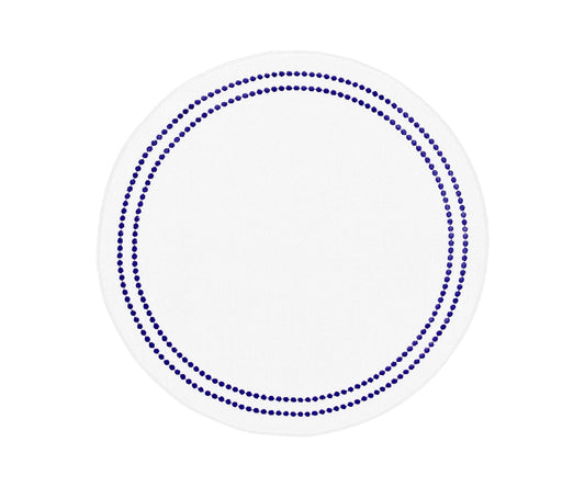 Navy Blue and White Placemats