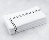 White Dinner Napkins - Pearl Napkins
