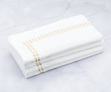 Gold Embroidered Pearls Napkins