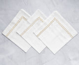 Gold Embroidered Pearls Napkins
