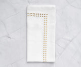 Gold Embroidered Pearls Napkins