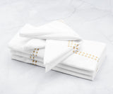 White Dinner Napkins - Pearl Napkins