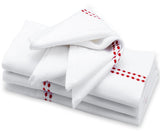 White Dinner Napkins - Pearl Napkins
