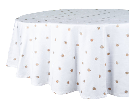 Metallic Copper Tablecloth
