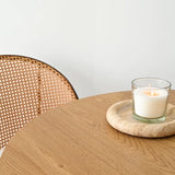 Dwen 35" Modern Round Pedestal Dining Table
