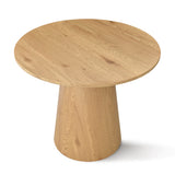 Dwen 35" Modern Round Pedestal Dining Table