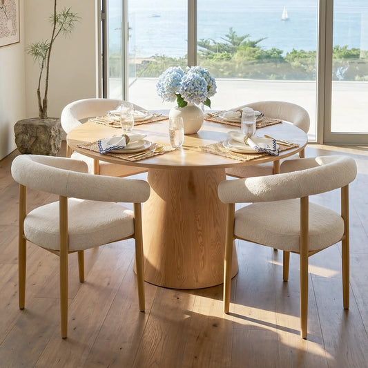 Melbourne Modern Boucle Upholstered Dining Chair (Set of 4)