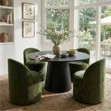 Dwen & Doris 46" Round Dining Table Set for 4 (5-Piece)