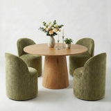 Dwen & Doris 46" Round Dining Table Set for 4 (5-Piece)