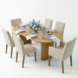 Dwen & North 79" Oval Dining Table Set for 6 (7-Piece)