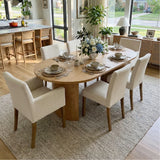 Dwen & North 79" Oval Dining Table Set for 6 (7-Piece)