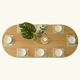Dwen 79" Modern Large Oval Dining Table