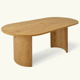 Dwen 79" Modern Large Oval Dining Table