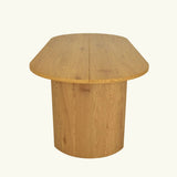 Dwen 79" Modern Large Oval Dining Table