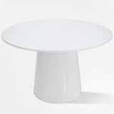 Dwen 46" Modern Round Pedestal Dining Table