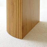 Dwen 79" Modern Large Roman Pillar Oval Dining Table