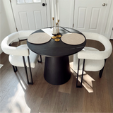 Mia Upholstered Chenille Dining Chair with Arms (Set of 2)
