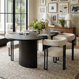 Dwen & Mia 79" Oval Dining Table Set for 4 (5-Piece)