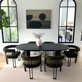 Dwen & Mia 79" Oval Dining Table Set for 6 (7-Piece)